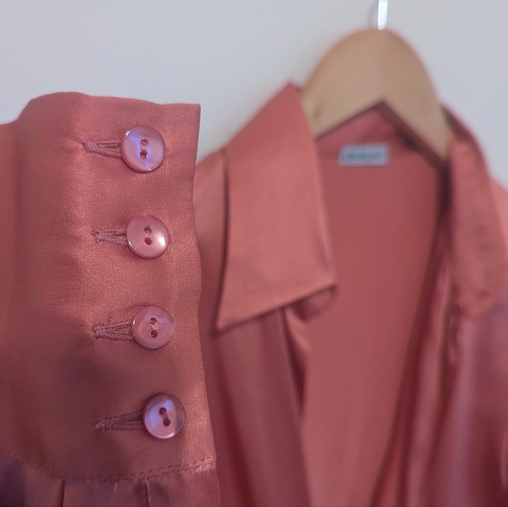 Anna Molinari Pink Silk Tie Top - Picture 4 of 10